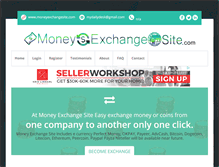 Tablet Screenshot of moneyexchangesite.com